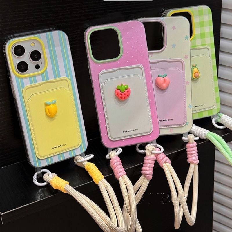 Card Holder Clear Lucu Tali Case Hp Samsung A55 5G A26 A36 24 Fe A15 A56 S25 Ultra A35 A06 A24 A32 A