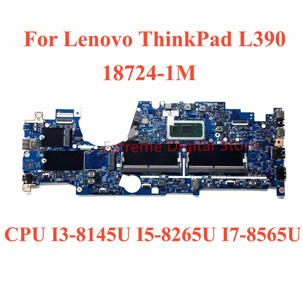 For Lenovo ThinkPad L390 Laptop motherboard 18724-1M with CPU I3-8145U I5-8265U I7-8565U 100% Tested