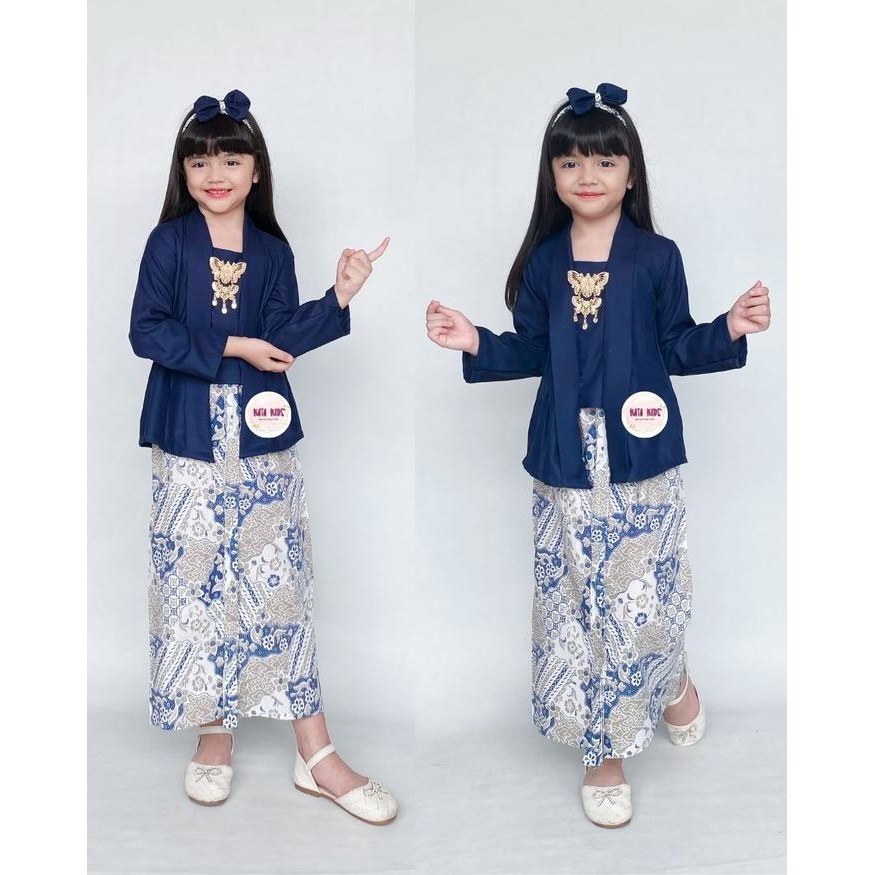 (Expert) Kata Kids Kebaya Anak Kutubaru KATUN Panjang / Setelan Kebaya Anak