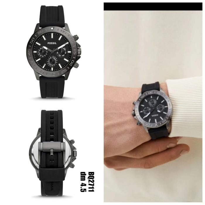 JAM TANGAN BRANDED bq2711 bannon multifanction black sillicone