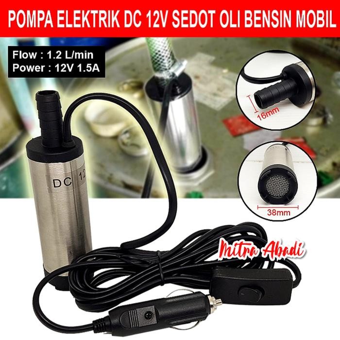 Pompa Elektrik Dc 12V Sedot Oli Bensin Mobil