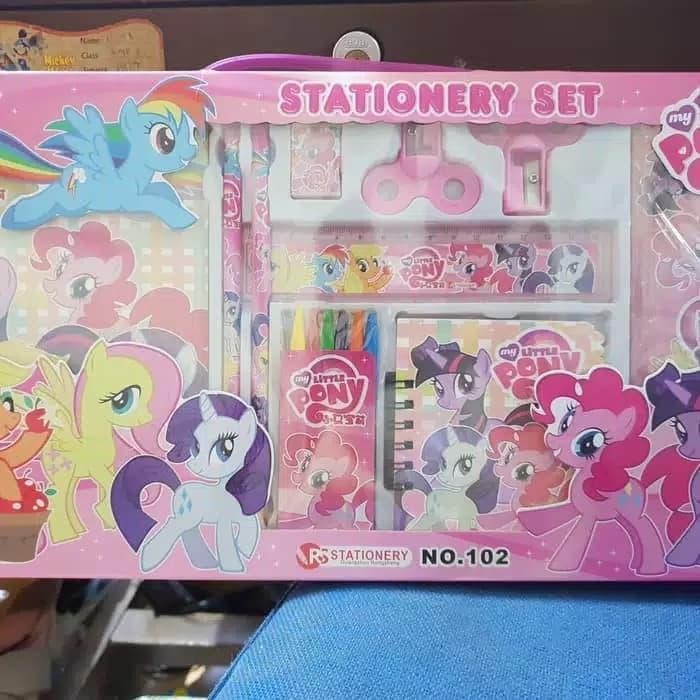 

TERLARIS Set Perlengkapan Little Pony Alat tulis Karakter Pony Sekolah READY STOCK