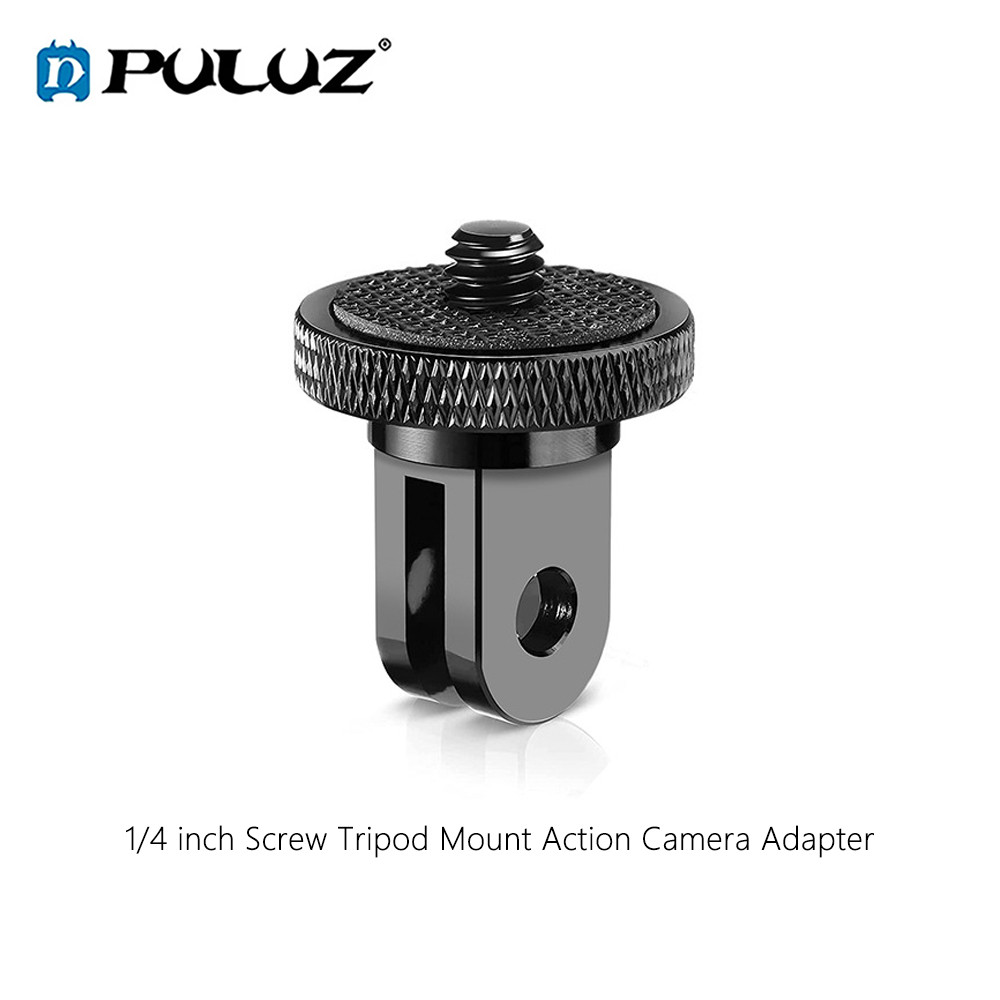 PULUZ 1/4 inch Screw Adapter Sports Camera Tripod Mount Adapter for GoPro/Insta360 Action Camera Fil