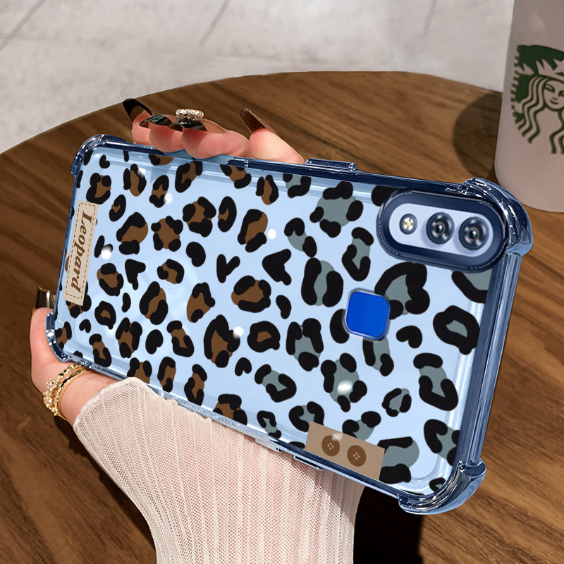 Casing Hp untuk VIVO Y91 Y91i Y93 Y95 Y91C Y1s Y90 Case Kasing Cetakan macan tutul Perlindungan airb