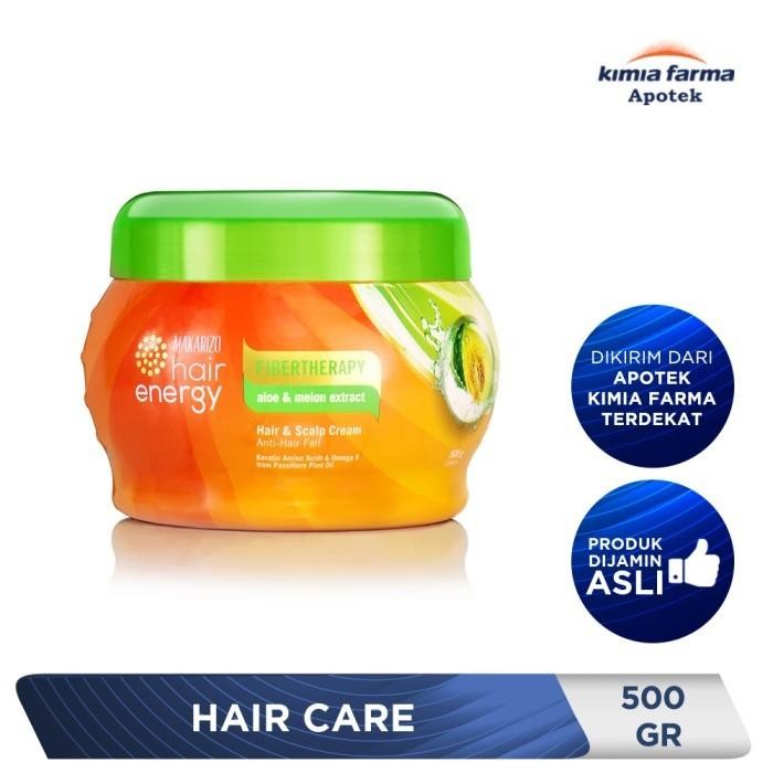 Makarizo Hair Energy Hair & Scalp Cream Aloe & Melon 500 Gr / Masker Rambut / Kimia Farma