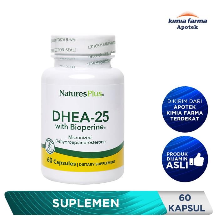 Natures Plus Dhea 25 Mg 60 Kapsul / Suplemen Kesehatan / Kimia Farma