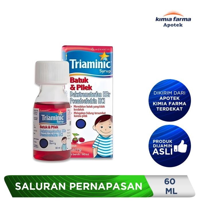 Triaminic Batuk Pilek Sirup 60 ml / Obat Batuk Kering & Pilek Anak / Kimia Farma