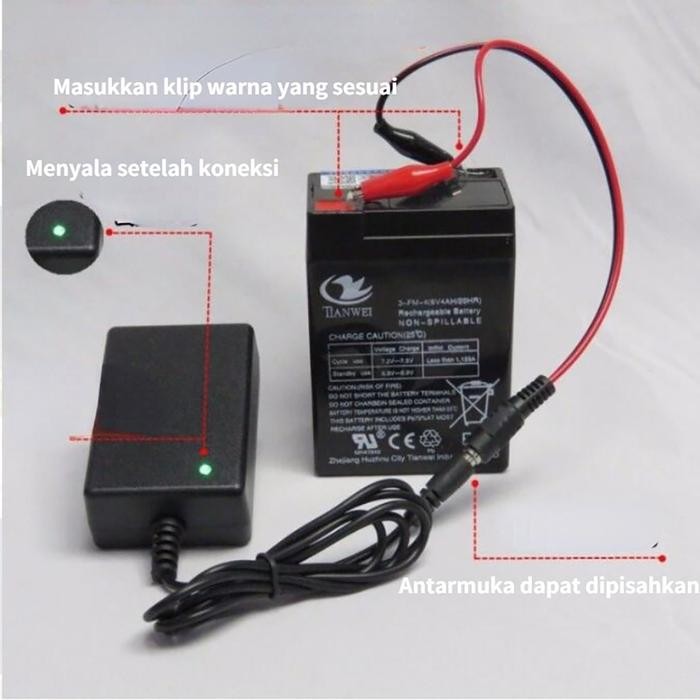 Aki Kering 6V 4.5Ah/ Aki Kering Genset 12V12Ah 12V8Ah 4V 4Ah/Aki Timbangan Vrla Sinus 6V 4Ah 4.5Ah