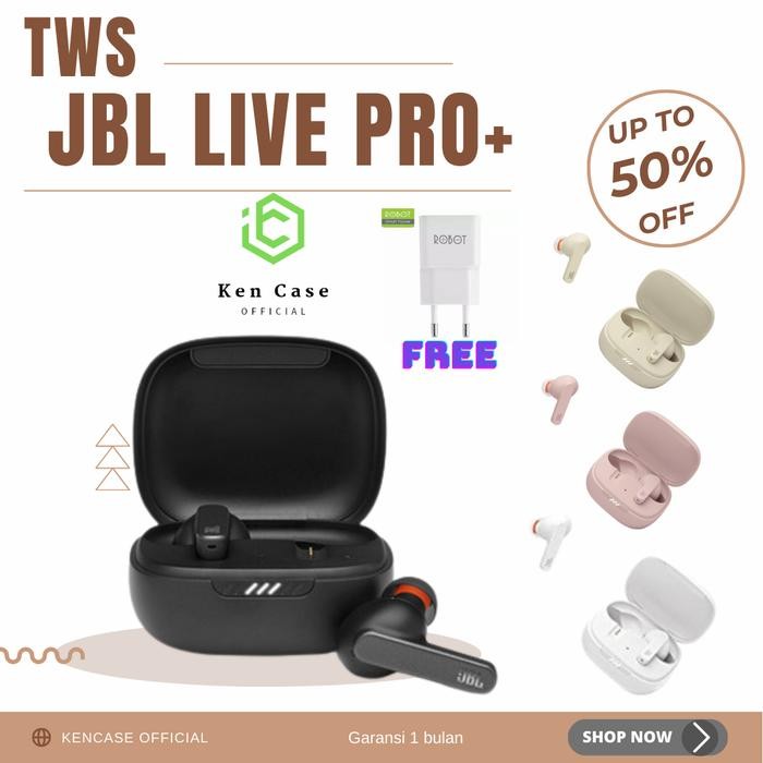 Headset Bluetooth JBL LIVE PRO+ Earphone TWS Bluetooth Earbuds