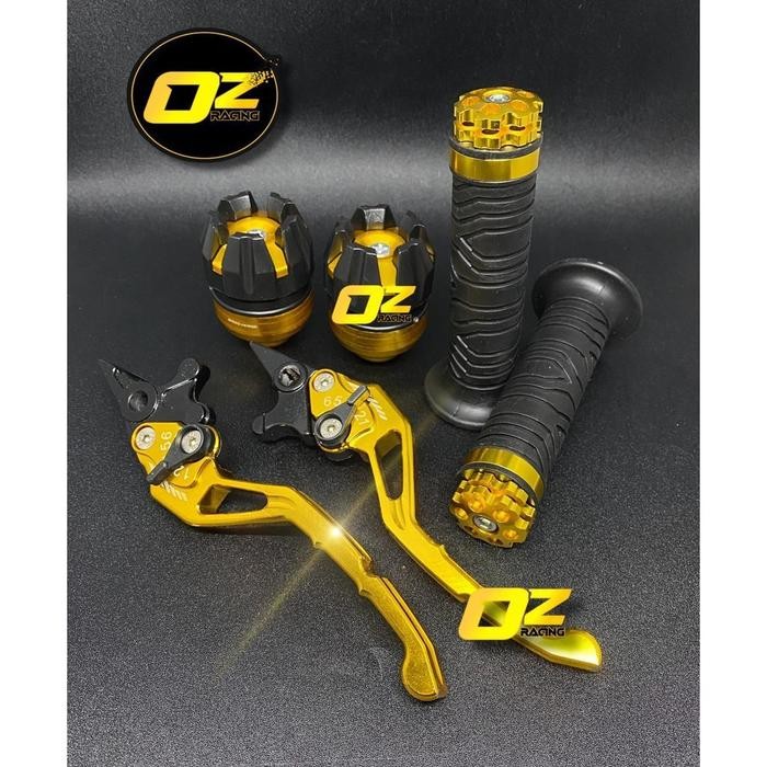 [ Variasi ] Handle Rem Nmax-Vario-Vixion Cnc + Hangdrip Jalu Ring + Jalu As Roda Depan - Warna Gold