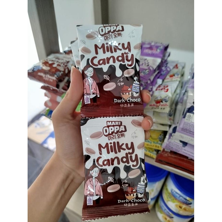 

Milky Candy Mari Oppa Berbagai Rasa 1 Renceng isi 10bks/Permen Susu Murah Viral Permen Rasa Susu