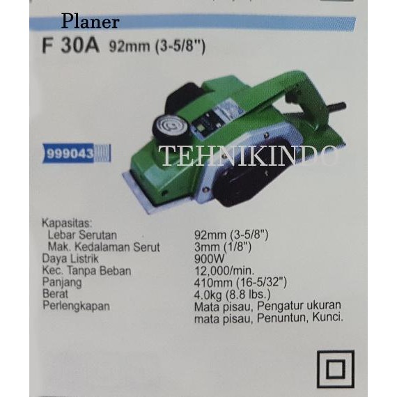 Berkualitas Mesin Serut / Penipis Kayu Planer Hitach F 30A