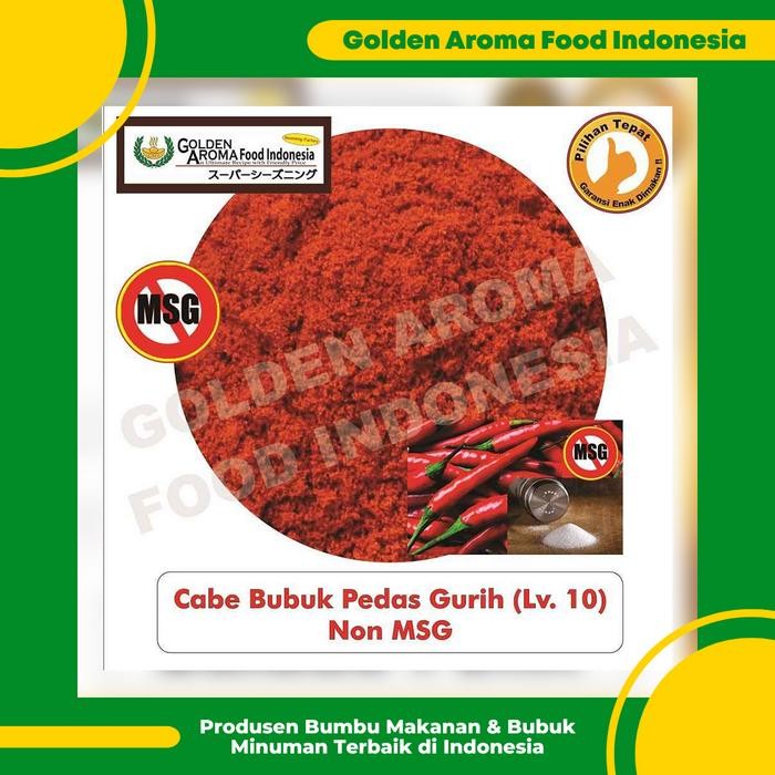 

Cabe Bubuk Pedas Gurih Level 10 Non MSG, Jual Bubuk Cabe Pedas Gurih