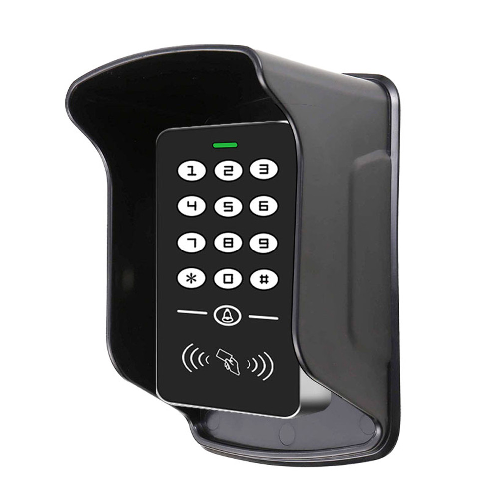Access Control Reader 125KHz RFID Keypad Rainproof Cover keys Reader Door Entry Access Control