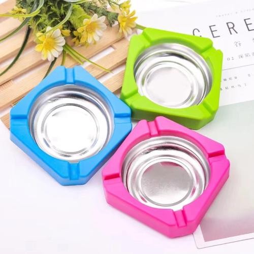 Asbak Stainless Segi warna / asbak persegi stainless / asbak bintang warna / asbak stainless