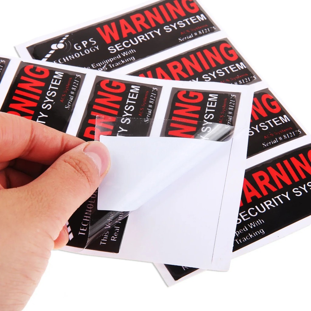 

4Pcs Gps Warning Security System Car Sticker Personalized Decal Truck Motorcycle Auto Accessories