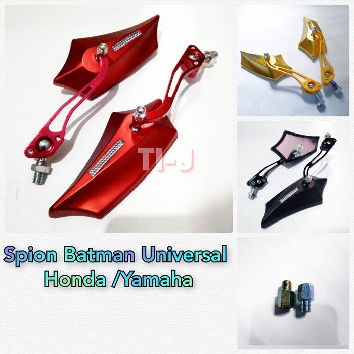 Kaca Spion Model Batman Honda Yamaha Warna Merah,Hitam,Gold *
