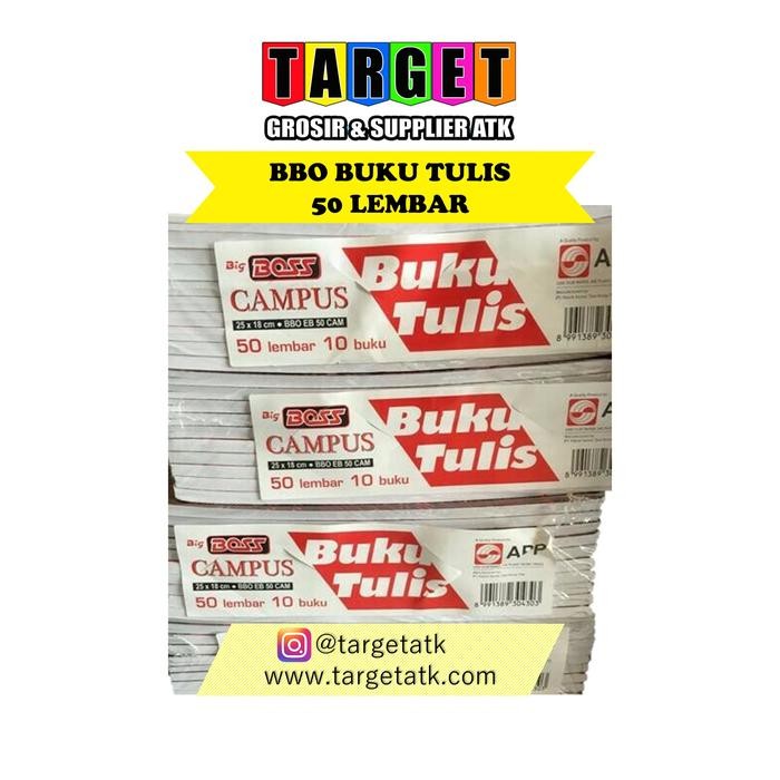 

Buku Tulis Campus Big Boss 50 Lembar / Bbo 50 (10 Buku)