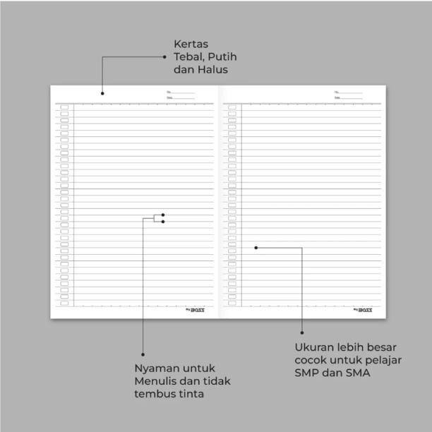 

Buku Tulis Big Boss Campus 50 Lembar (1 Pak)