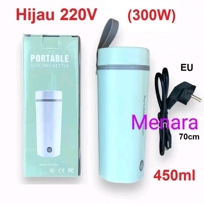 Travel water/pemanas air listrik thermos kettle portable 350ml