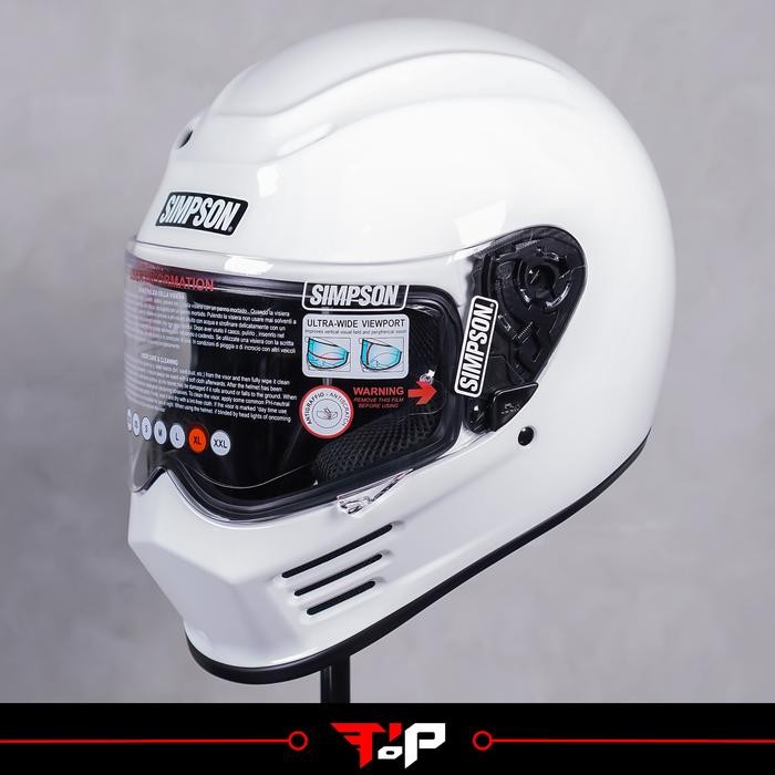 SIMPSON SPEED BANDIT WHITE GLOSS HELM FULL FACE