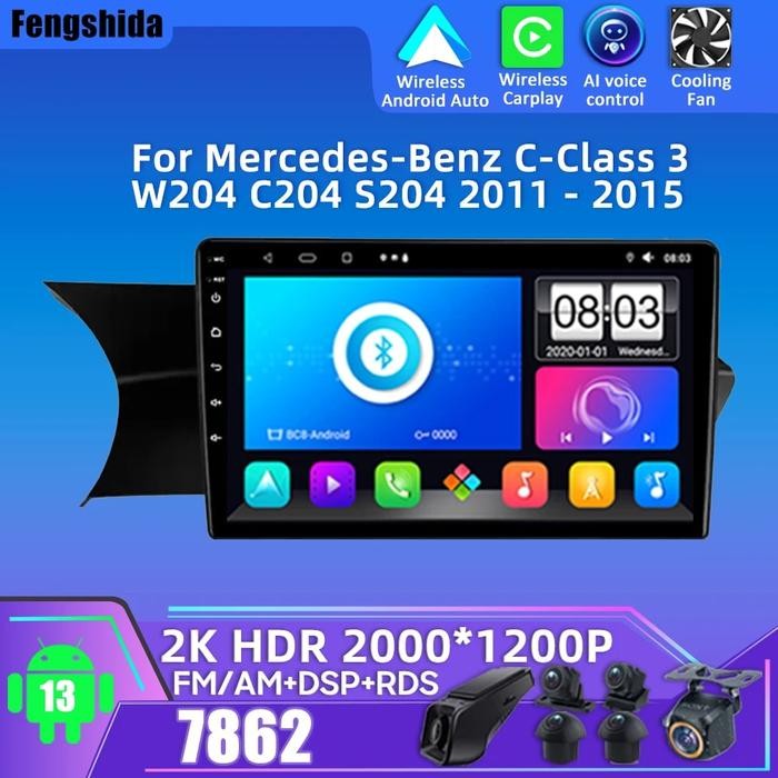 Android Radio For Mercedes-Benz C-Class 3 W204 C204 S204 2011 - 2015