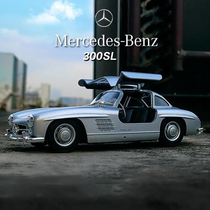 WELLY 1:24 Mercedes-Benz 300SL 220 230SL Alloy Car Model Diecasts &