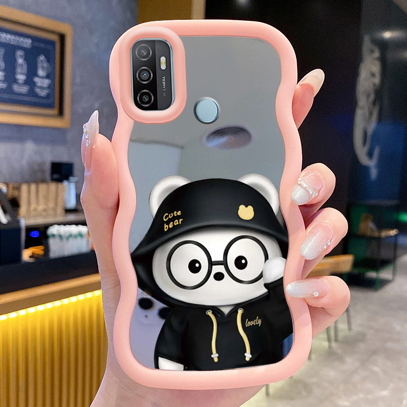 Casing Untuk OPPO A53 2020 A33 2020 A53s A32 A11s Case Casing pola Panda Kesing HP Kasing Macaron Ce