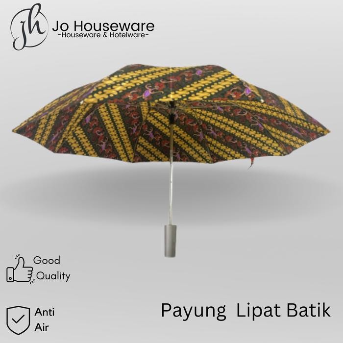 Payung lipat motif batik anti air dan sinar UV / payung batik