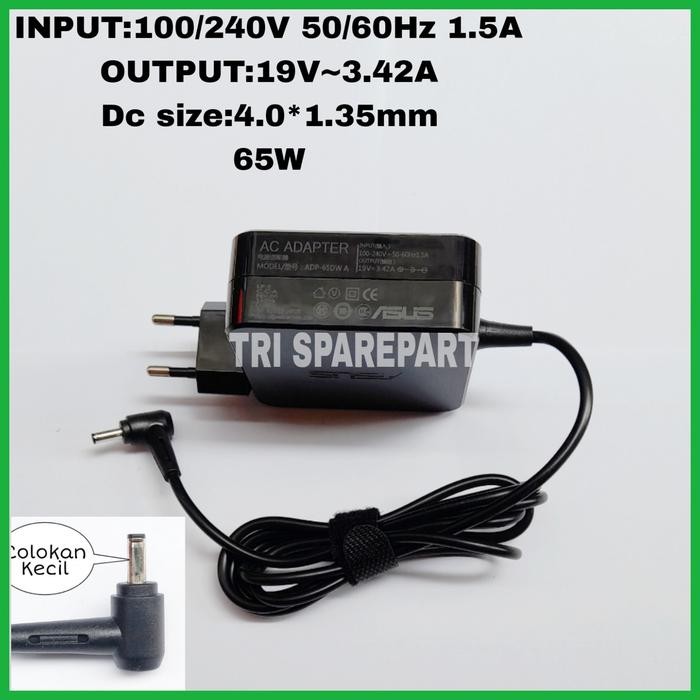 Adaptor Charger Laptop Asus W15-065N1B 19V 3.42A 4.0X1.35mm Original