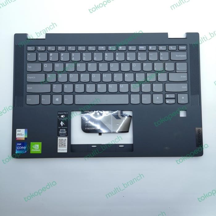 Casing palmrest topcase frame keyboard lenovo ideapad flex 5 Grey
