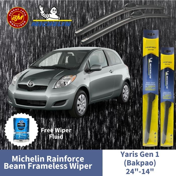 Wiper Frameless Michelin For Yaris Gen 1 (Bakpao)