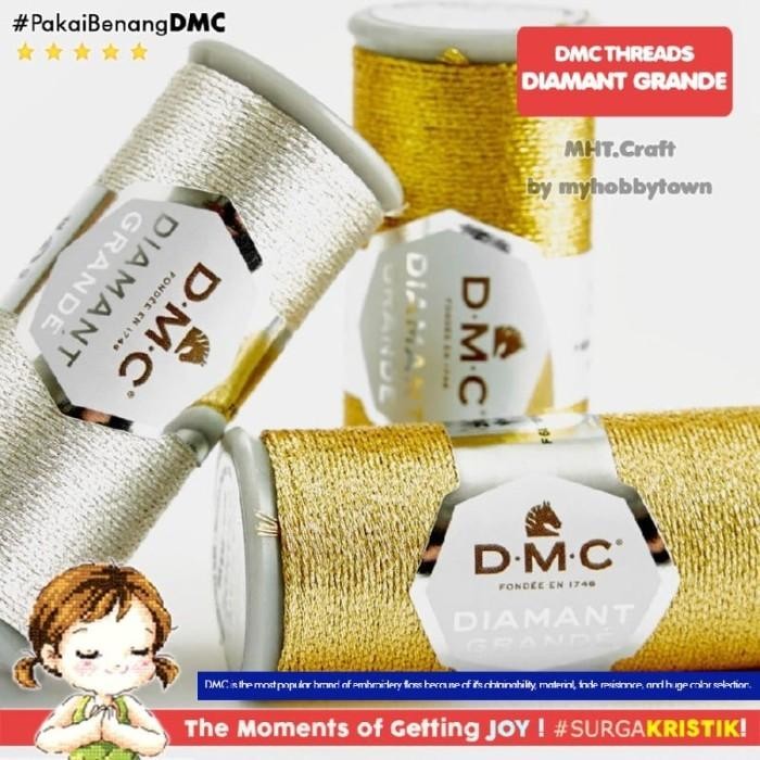 

Benang DMC Diamant Grande Art 381 Metallic Silver Gold