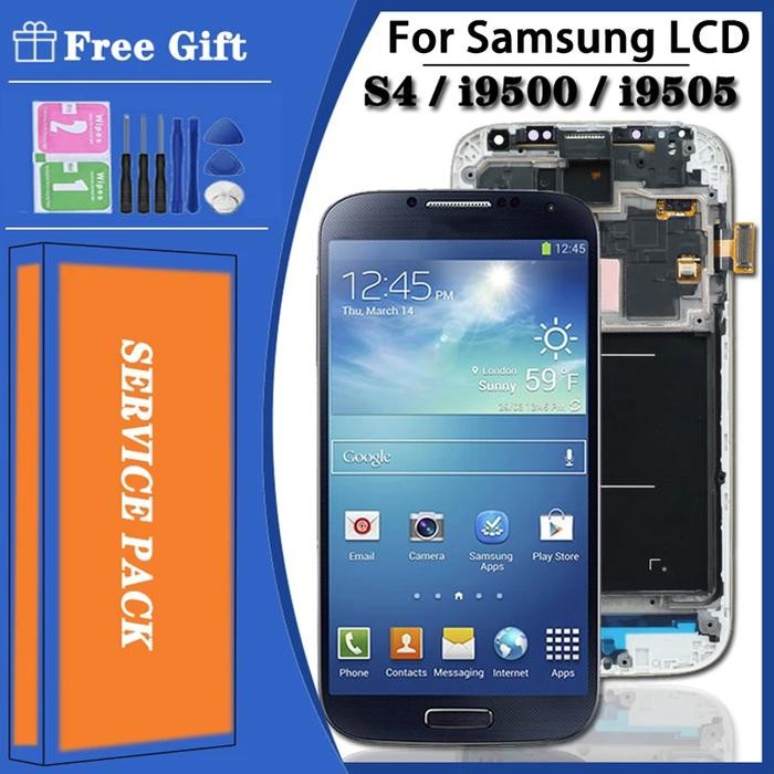 5.0" Super AMOLED S4 LCD For Samsung  S4 GT-i9505 i9500 i9505 i545 i337 LCD Display Touch Screen Dig