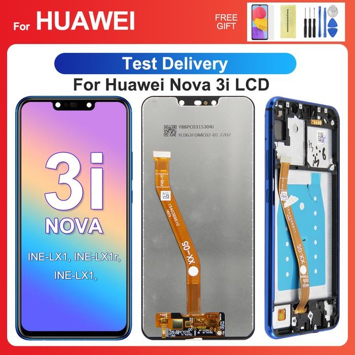 For HUAWEI Nova 3i 6.3''For  P Smart Plus 2018 INE-LX1 LX2 AL00 LCD Display Touch Screen Digitizer A