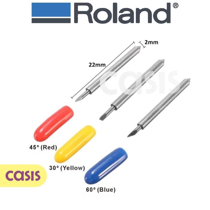ROLAND BLADE 60 DERAJAT 1 BOX ISI 5 PCS / MATA PISAU / CUTTING BLADE / JINKA / RHINOTECH - CASIS