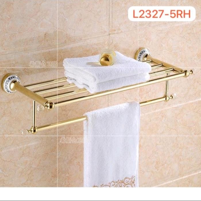 RAK HANDUK KAMAR MANDI GOLD/GANTUNGAN BAJU/RAK HANDUK/GANTUNGAN HANDUK