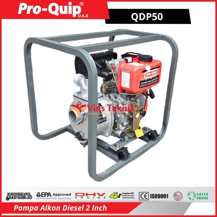 Populer Pompa Alkon Diesel Qdp 50 Pompa Air Proquip Qdp50 Pompa Irigasi 2"