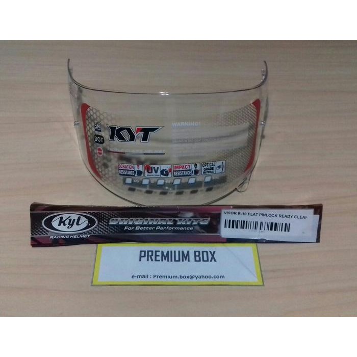 KYT R10 / RC7 / K2Rider - Flat Visor Pinlock Ready Clear