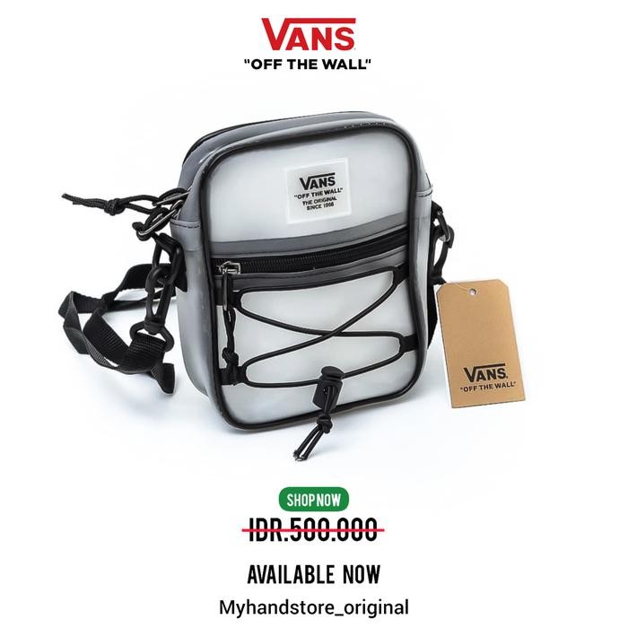VANS SLING BAG / BAIL CROSSBODY BAIL CLEAR TRANSPARANT ORIGINAL 100%