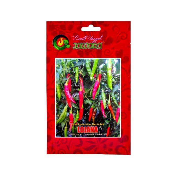 isi 10 gram bibit cabe rawit hijau LOJANA produk asli JAWARA