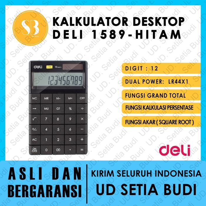 

Kalkulator Desktop Deli 1589 asli dan bergaransi