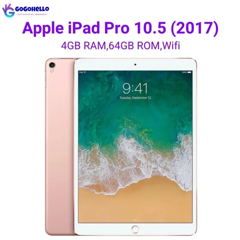 Original Apple iPad Pro 10.5'' 2017 iPad Pro 10.5 inch Wifi 4GB RAM 64GB ROM 12MP IPS LCD iOS 10.3.2