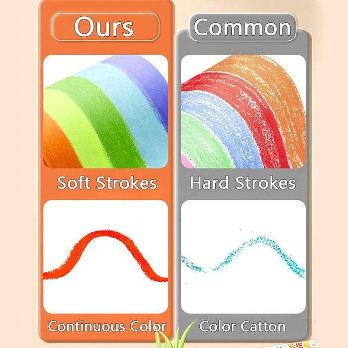 

Free BrushCrayon Putar Washable 36/48 Color Crayon For Kids Tidak Beracun Yang Dapat Dicuci Seni