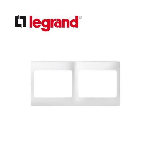 Legrand Mallia - Frame 2 Gang - White 281620