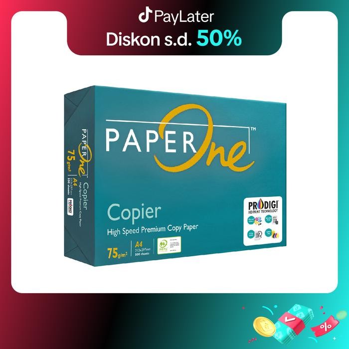 

Paperone Kertas A4 75Gr Copier 1 Rim (500 Lembar) Kertas Hvs
