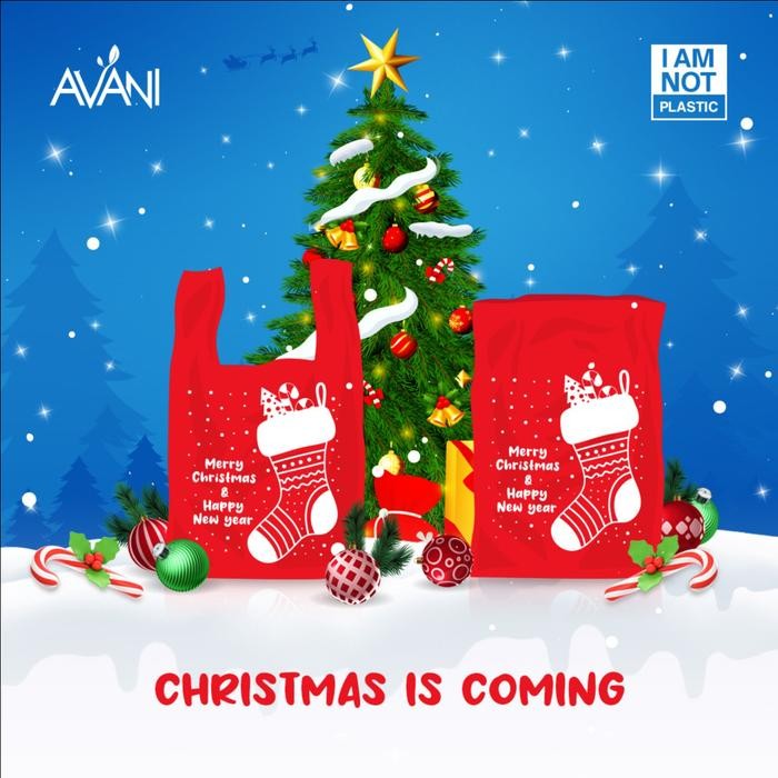 

Christmas Bag Packaging Hampers, Kantong Singkong Ramah Lingkungan 50