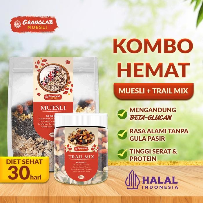

Paket Bundling Muesli Fruit Seed dan Trail Mix Kombo Hemat