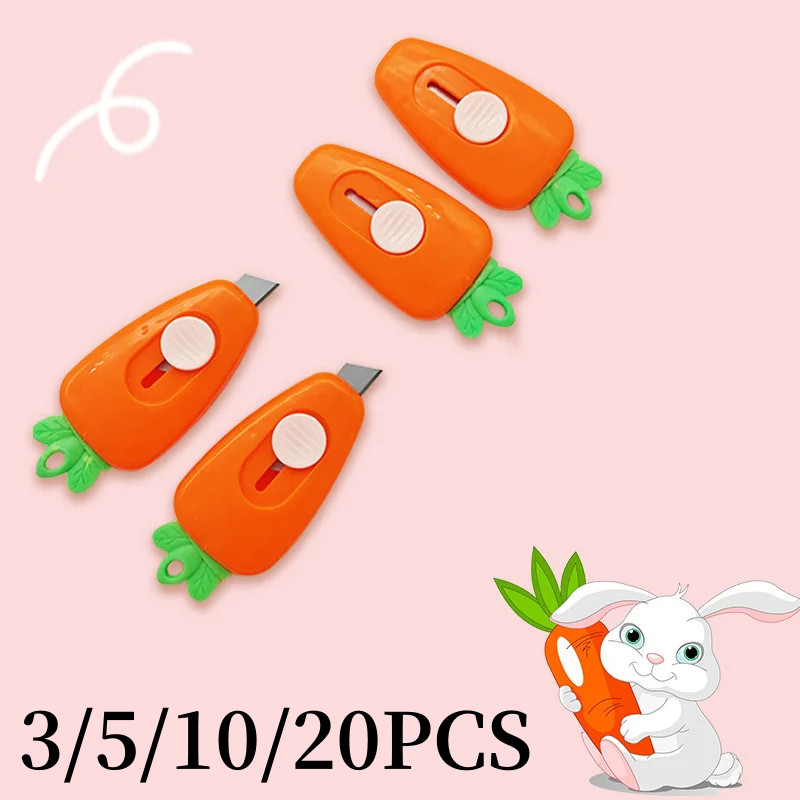 

1/3/5/10/20pcs Mini Utility knife Pocket Carrot INS Utility Knife Box Knife Paper Cutter Craft Paper