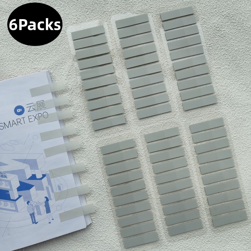 

KindFuny 1200 Sheets Transparent Sticky Note Self-Adhesive BookMarker Annotation Reading Book Clear